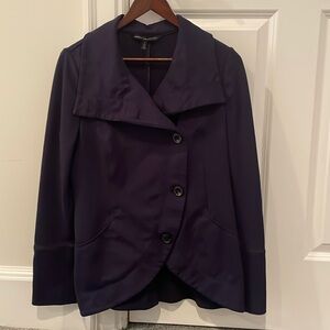 White House’s black market navy blue jacket coat button up 6